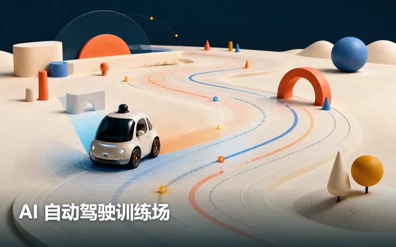AI 自动驾驶训练场作品封面