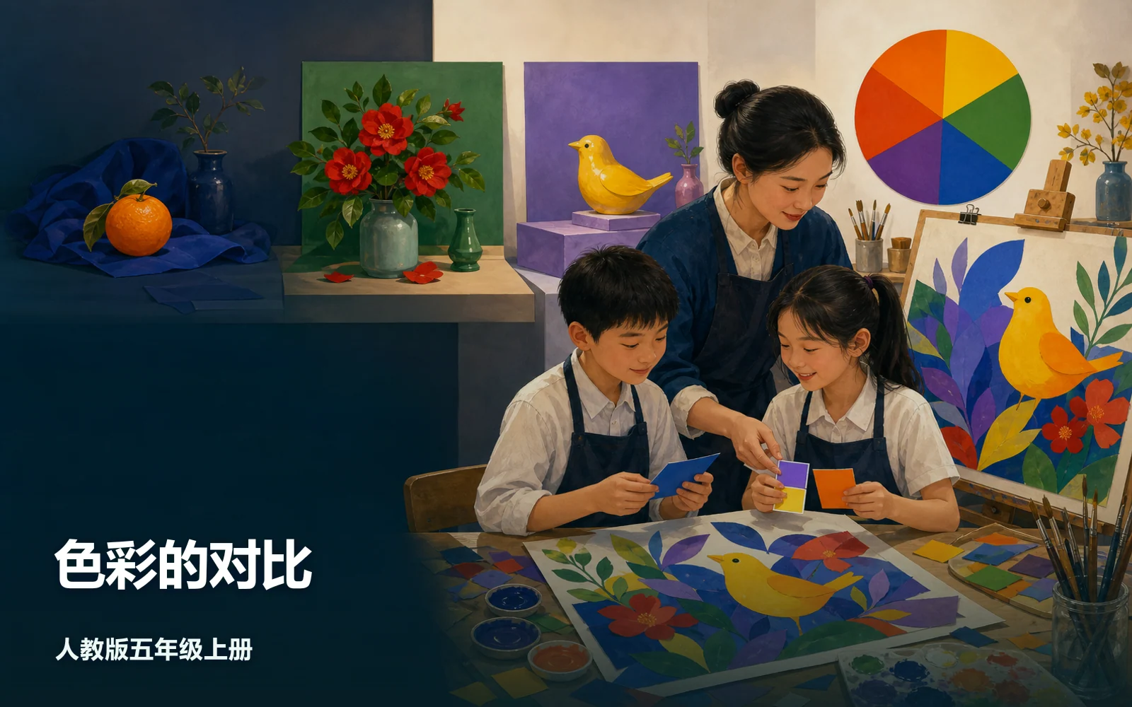 色彩的对比作品主视觉