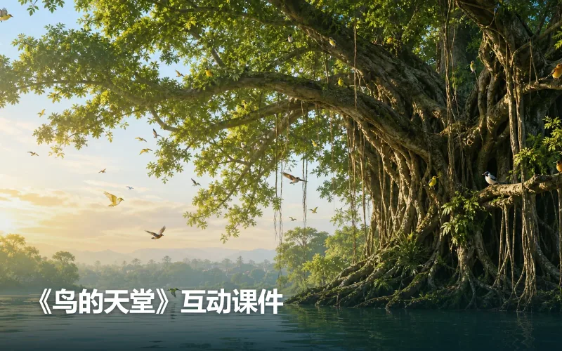 《鸟的天堂》互动课件作品封面
