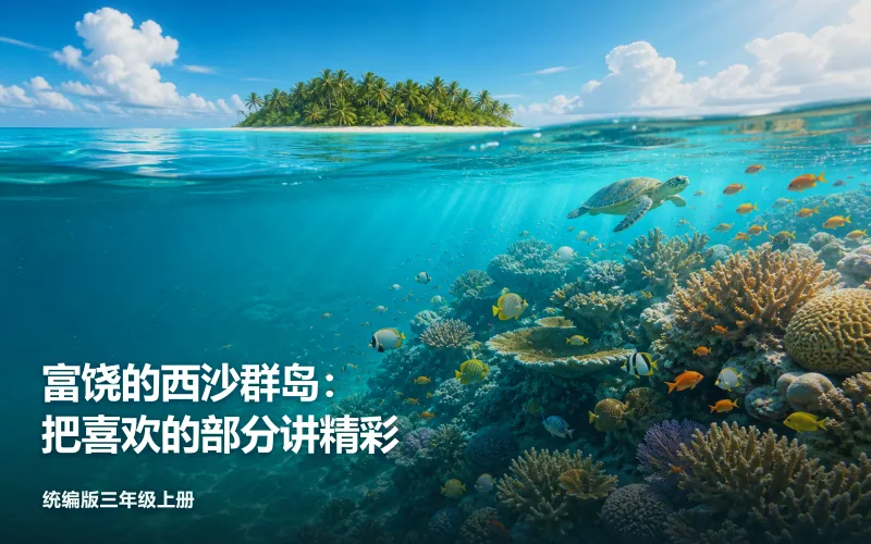 富饶的西沙群岛：把喜欢的部分讲精彩作品封面