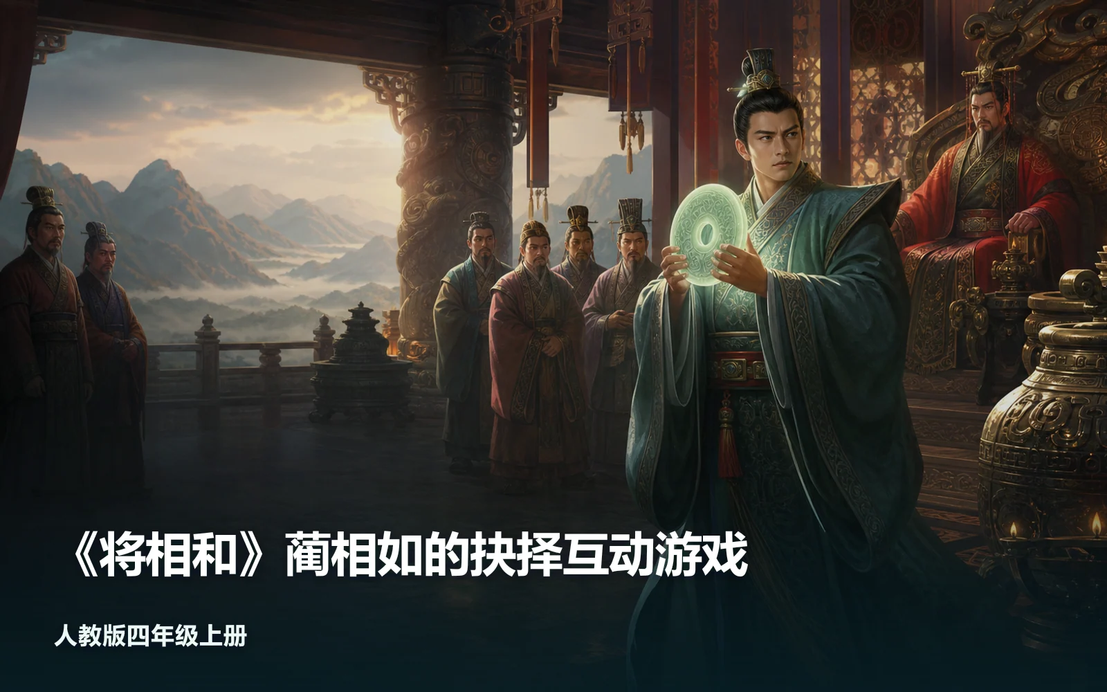 《将相和》蔺相如的抉择互动游戏作品主视觉