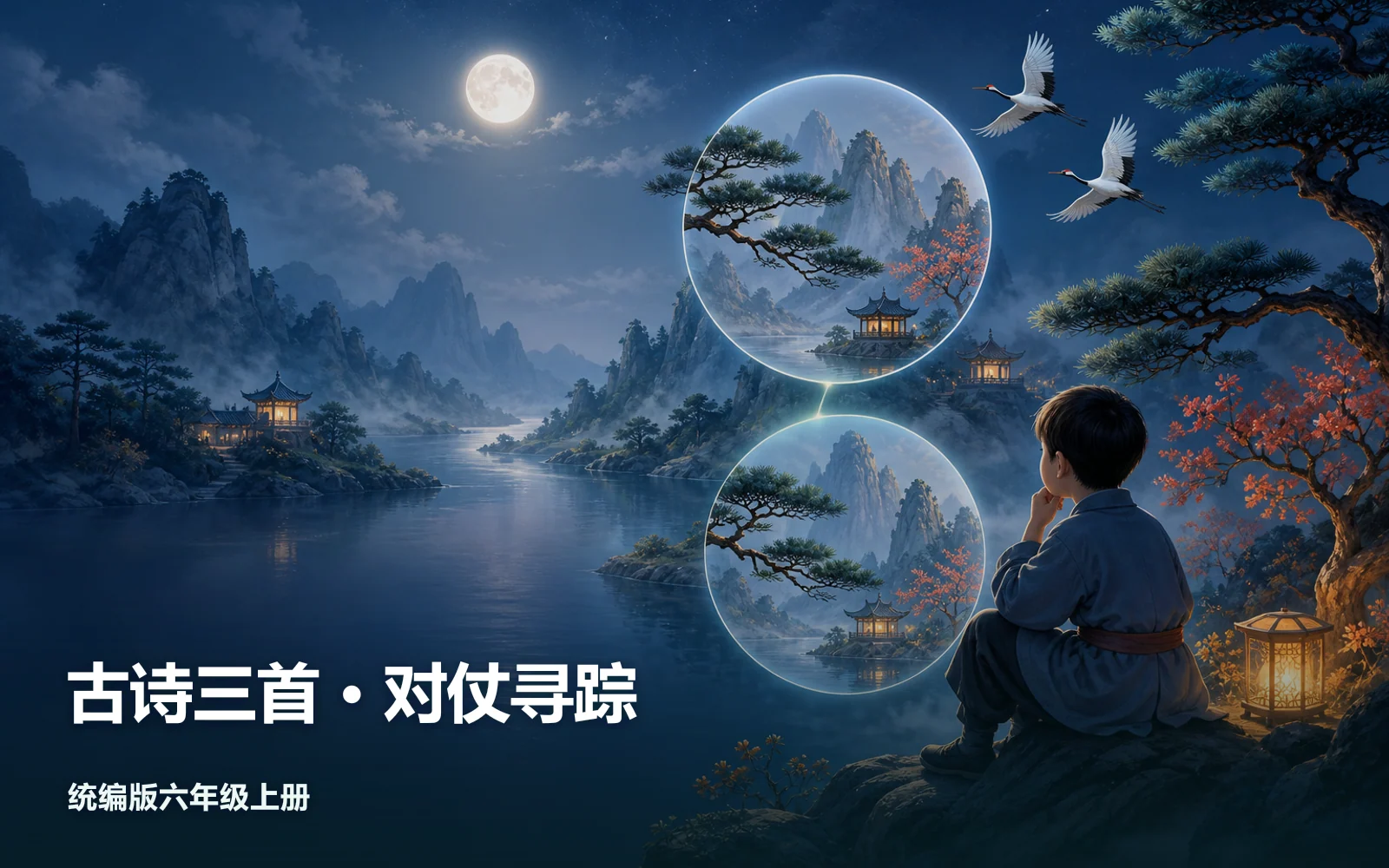 古诗三首 · 对仗寻踪作品主视觉