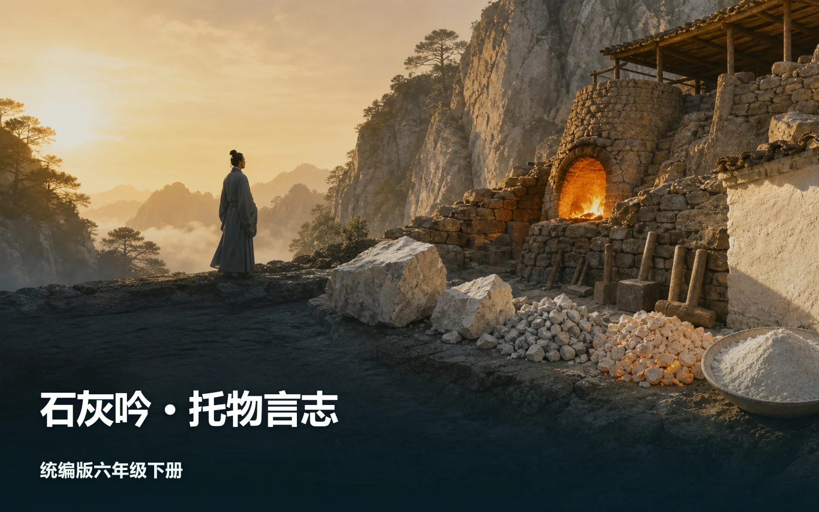 石灰吟 · 托物言志作品主视觉