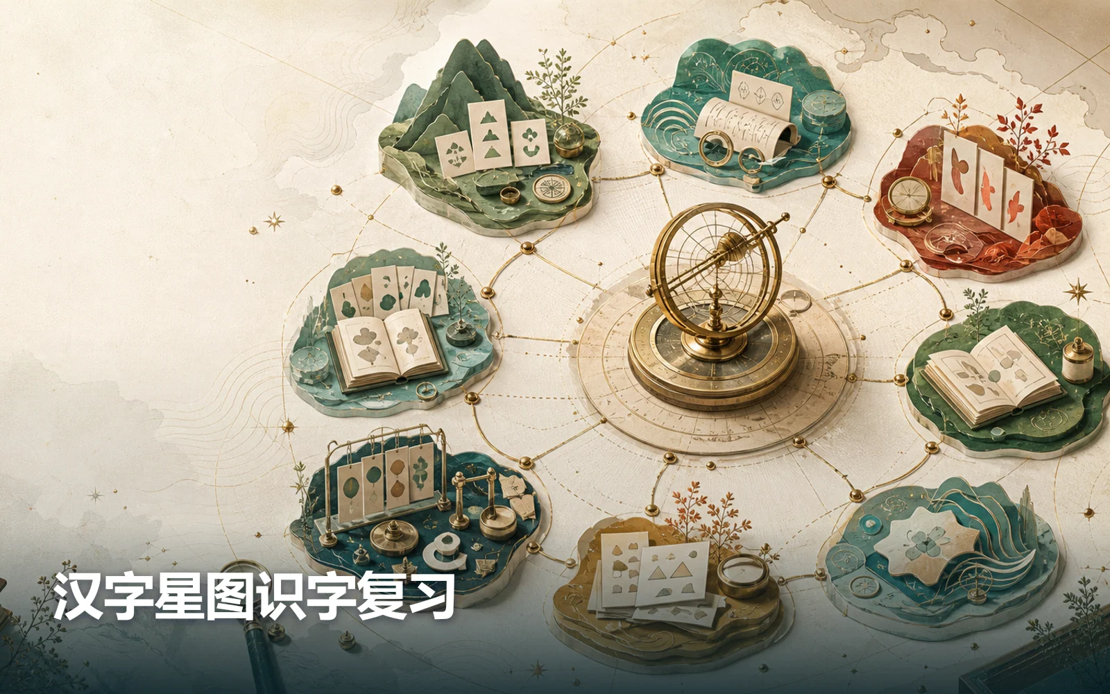 汉字星图识字复习作品主视觉