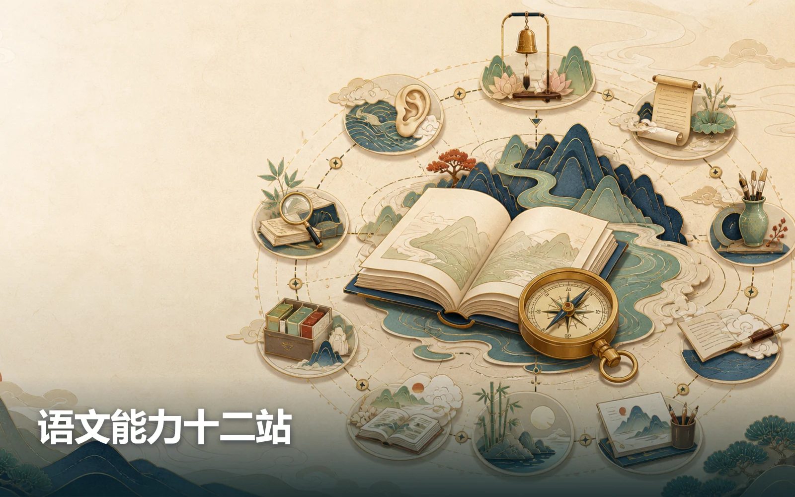 语文能力十二站作品主视觉