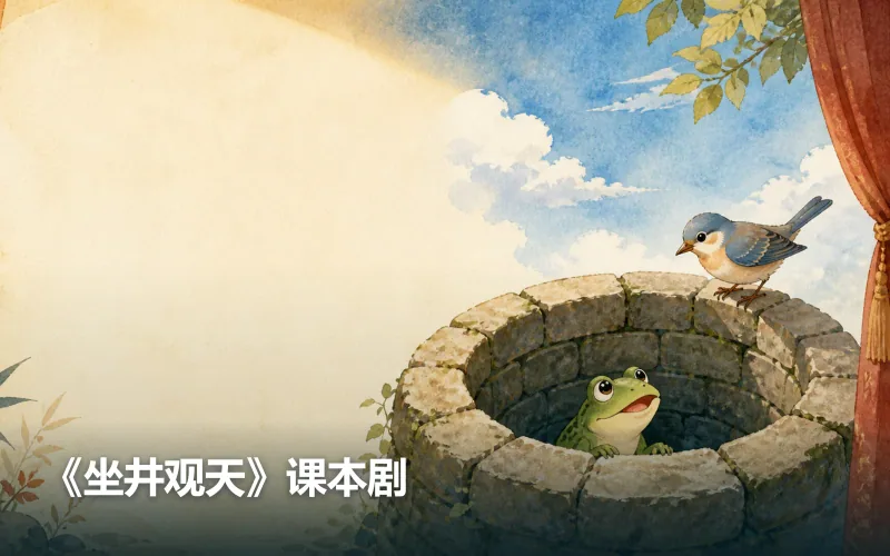 《坐井观天》课本剧作品封面