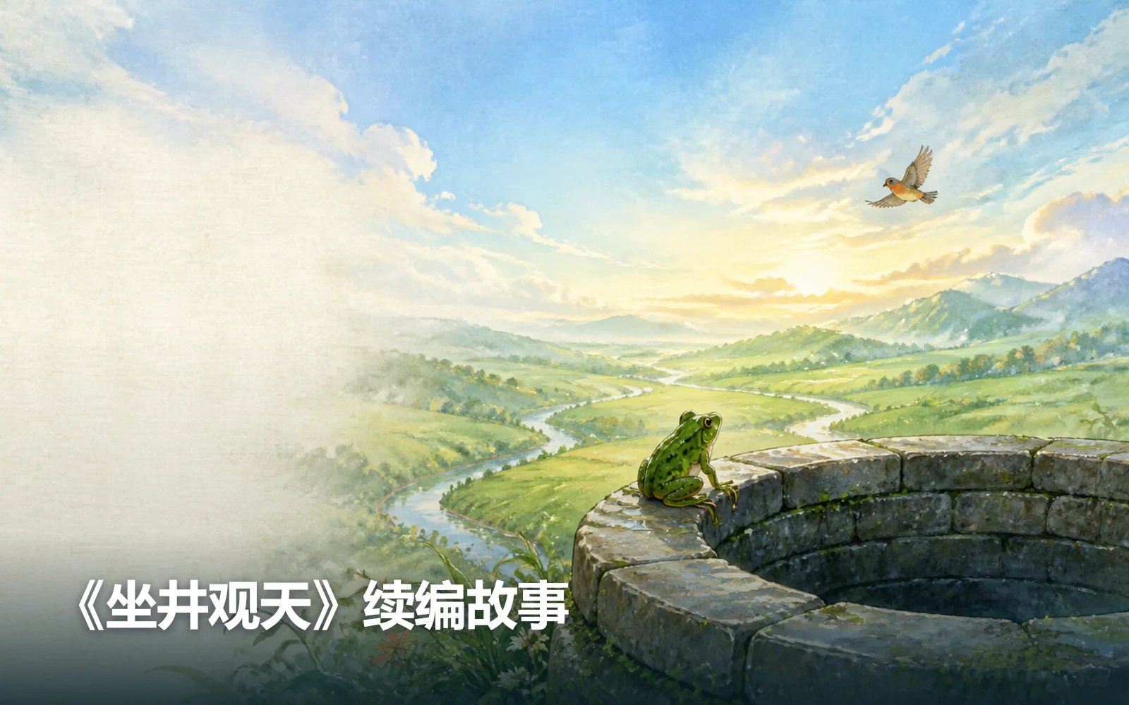 《坐井观天》续编故事作品主视觉