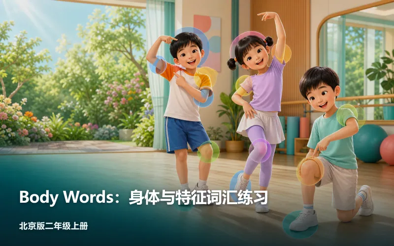 Body Words：身体与特征词汇练习作品封面
