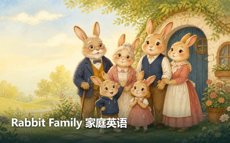 Rabbit Family 家庭英语作品封面