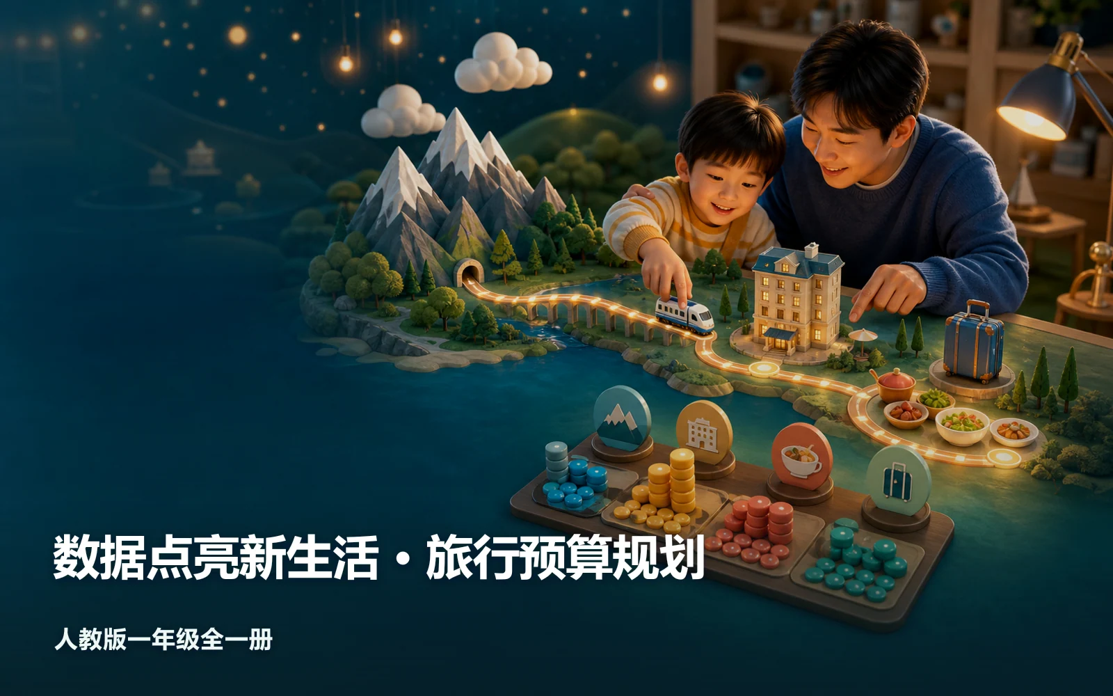 数据点亮新生活 · 旅行预算规划作品主视觉