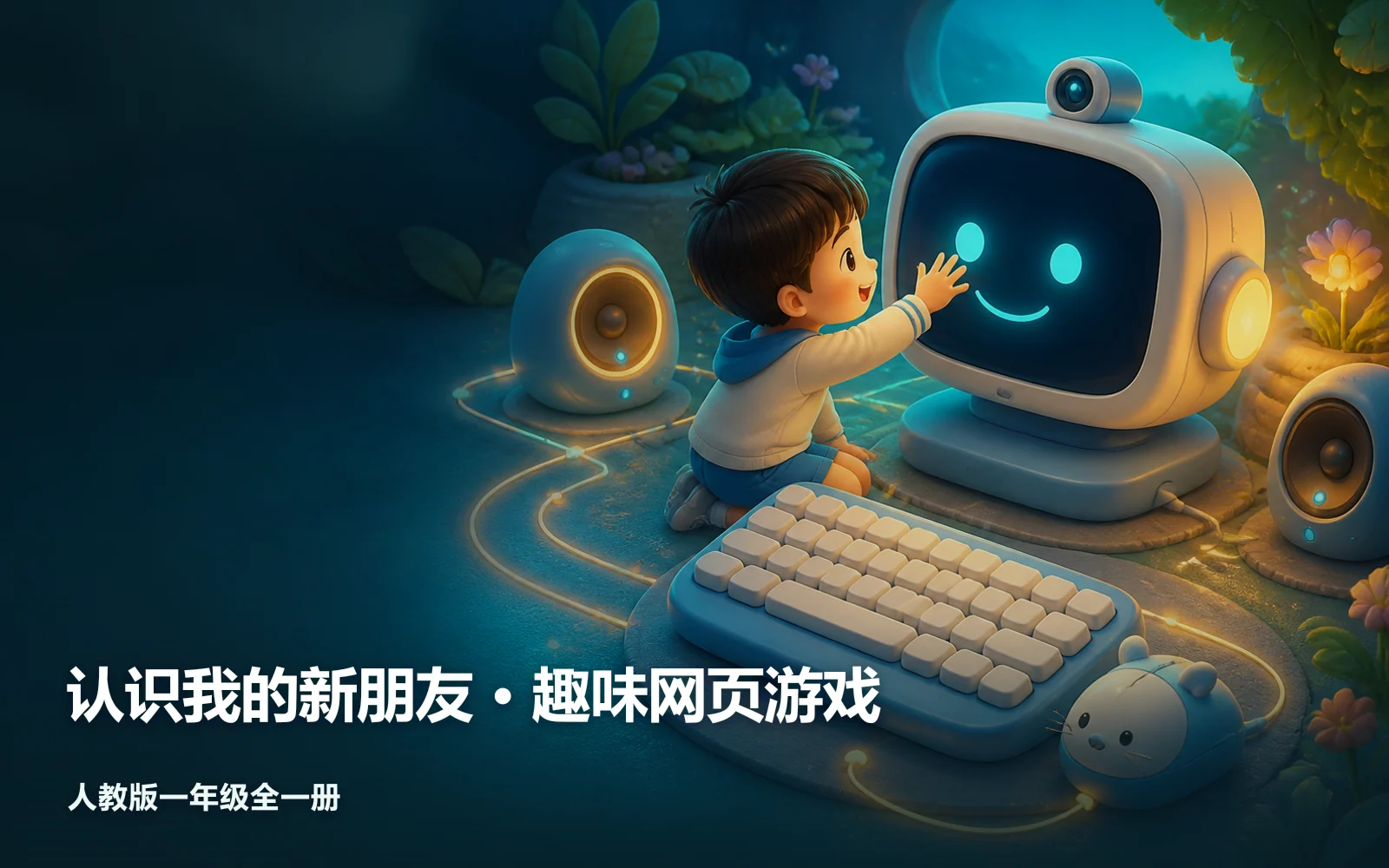 认识我的新朋友 · 趣味网页游戏作品主视觉