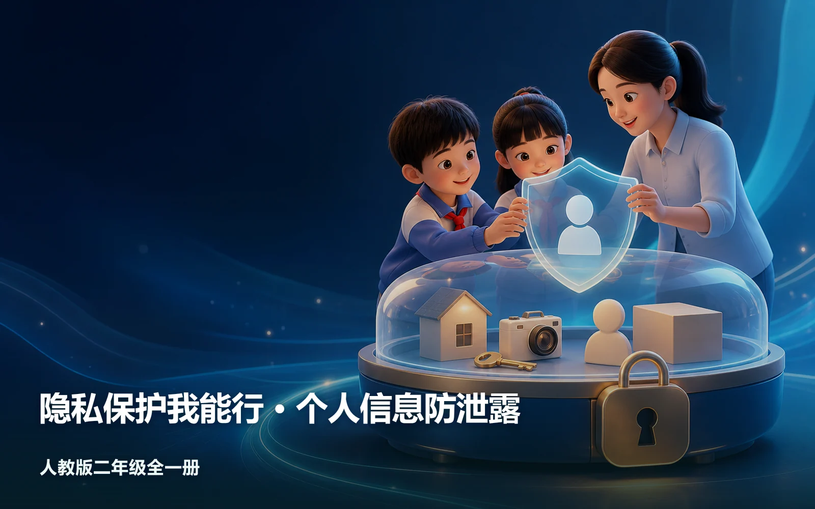 隐私保护我能行 · 个人信息防泄露作品主视觉