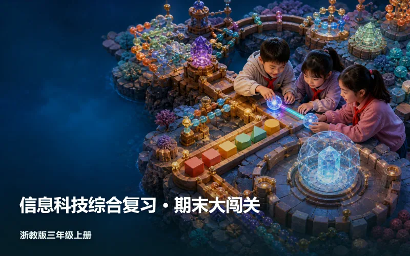 信息科技综合复习 · 期末大闯关作品封面