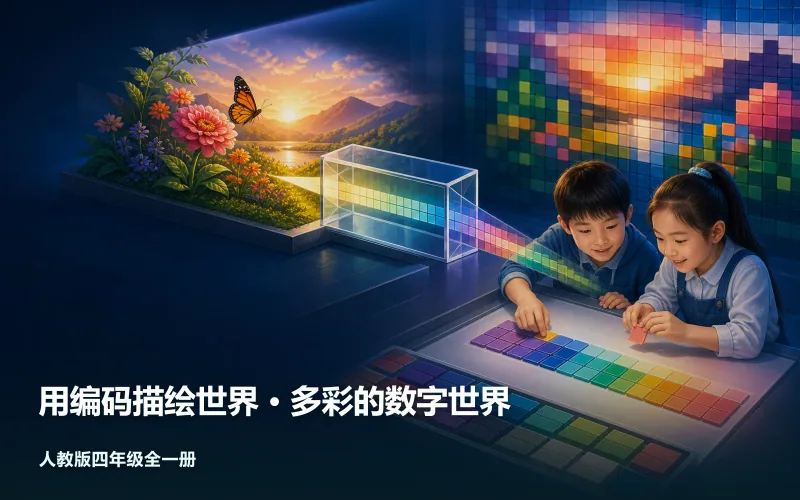 用编码描绘世界 · 多彩的数字世界作品封面