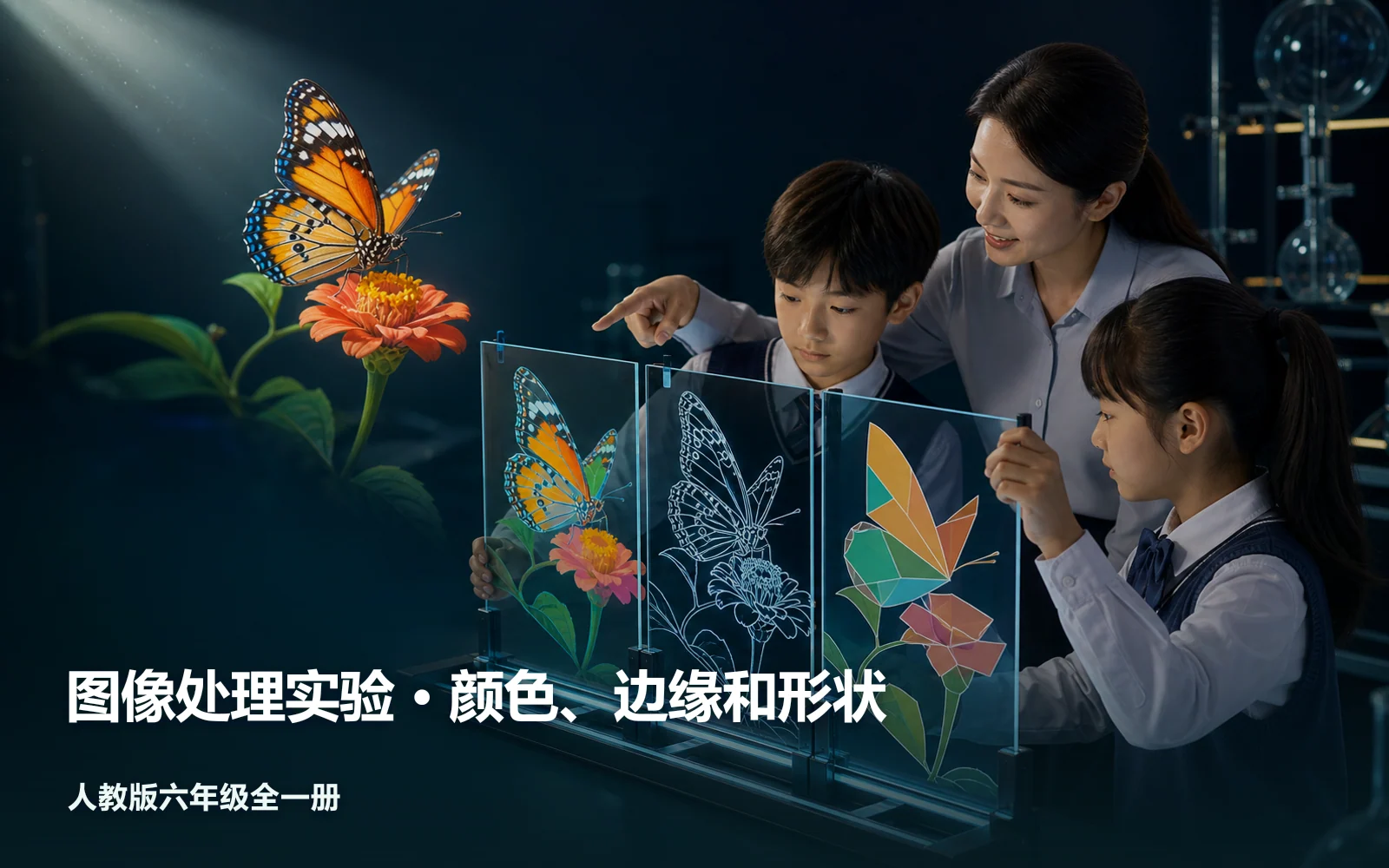 图像处理实验 · 颜色、边缘和形状作品主视觉