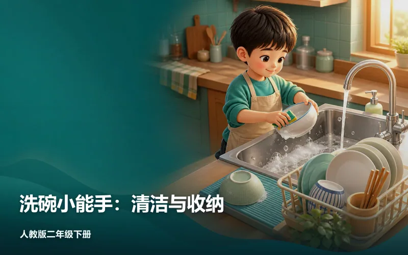 洗碗小能手：清洁与收纳作品封面