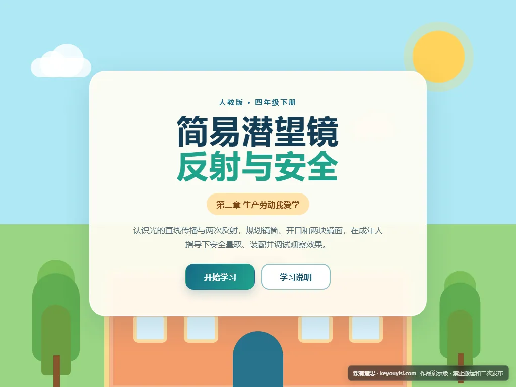 简易潜望镜：反射与安全平板端首页界面