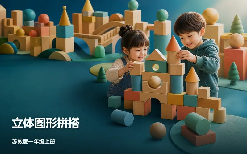 立体图形拼搭作品封面