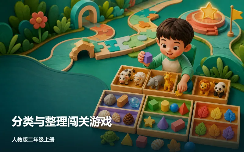分类与整理闯关游戏作品封面