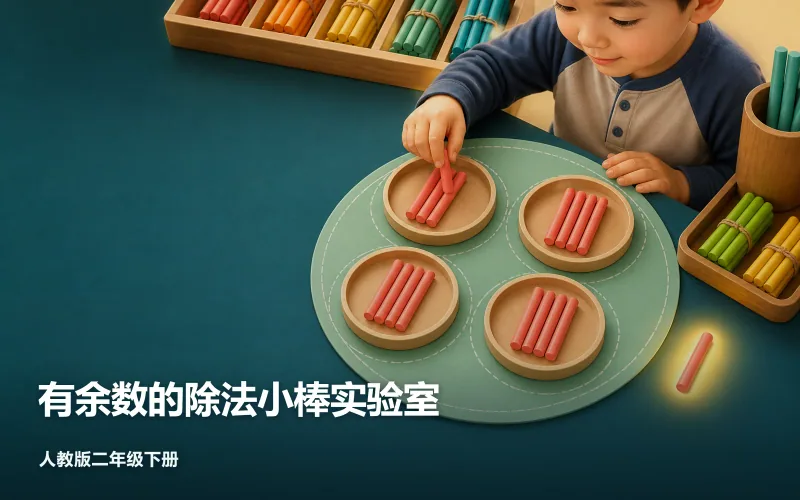 有余数的除法小棒实验室作品封面