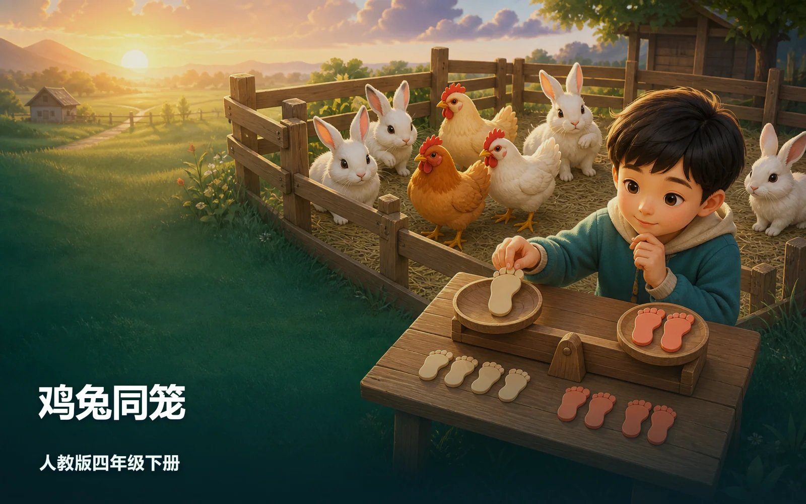 鸡兔同笼作品主视觉