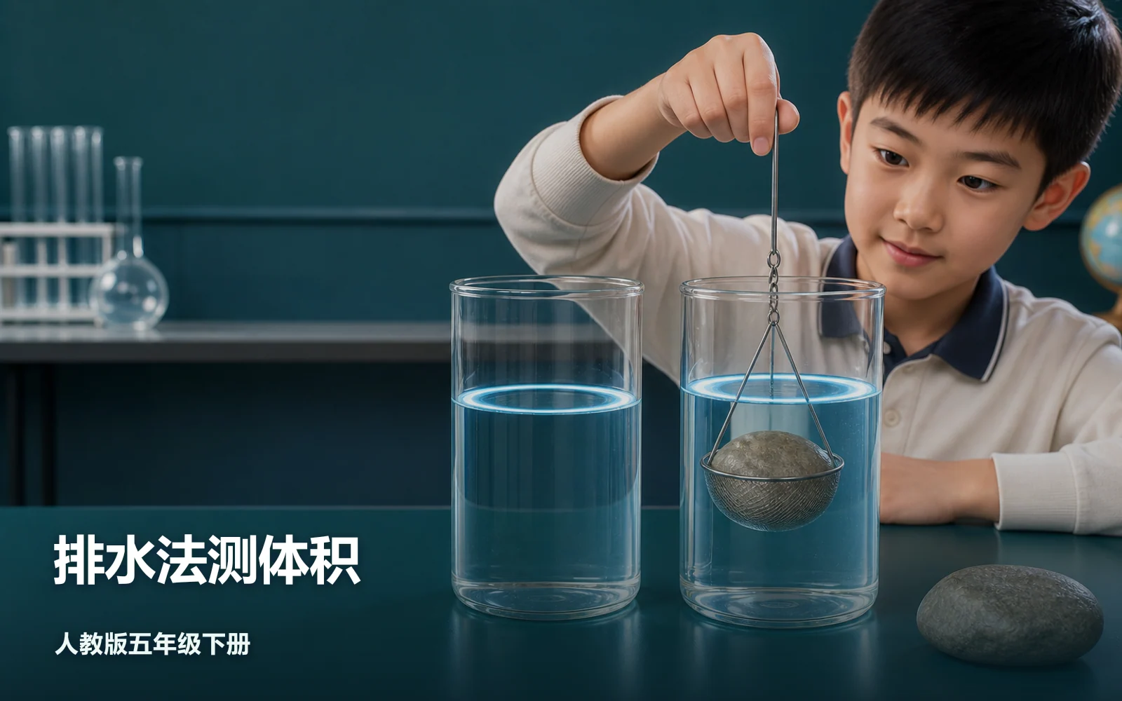 排水法测体积作品主视觉