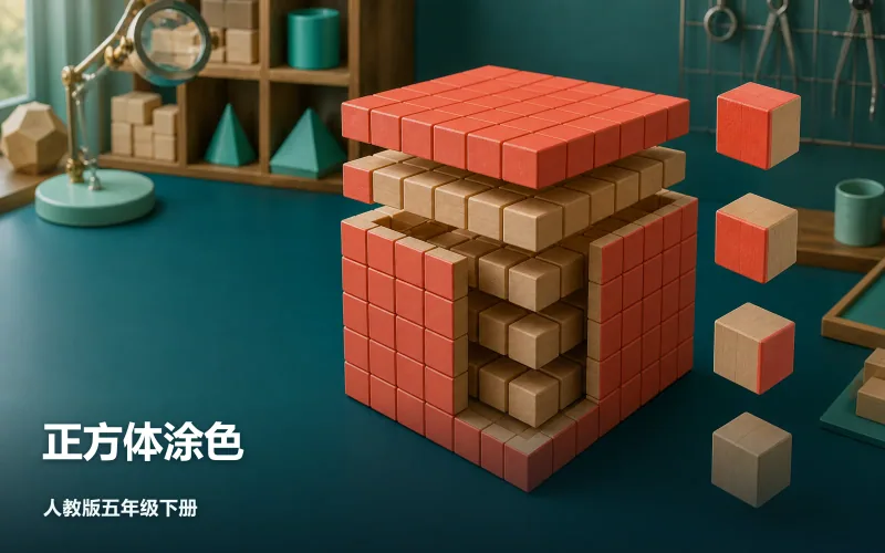 正方体涂色作品封面