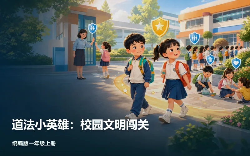 道法小英雄：校园文明闯关作品封面