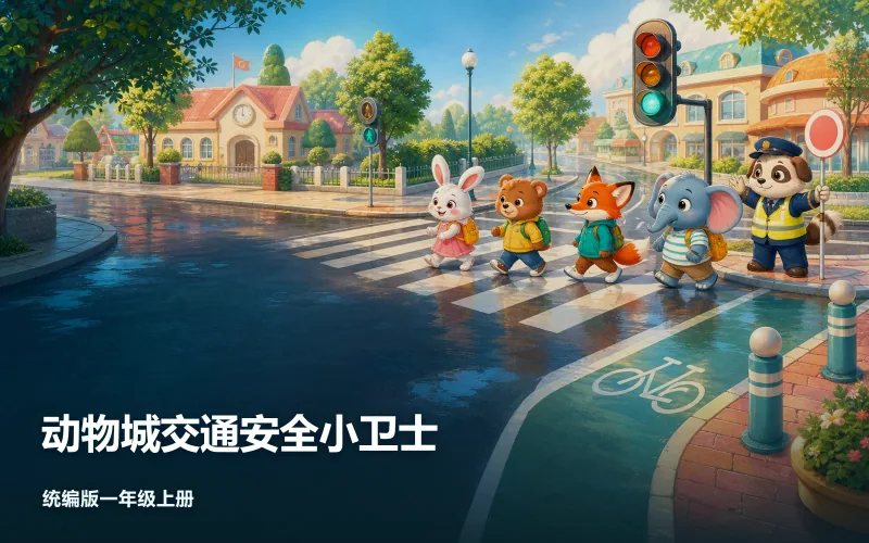 动物城交通安全小卫士作品封面