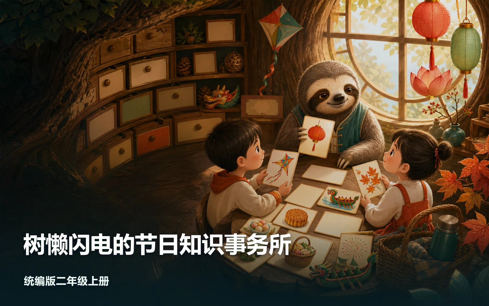 树懒闪电的节日知识事务所作品主视觉