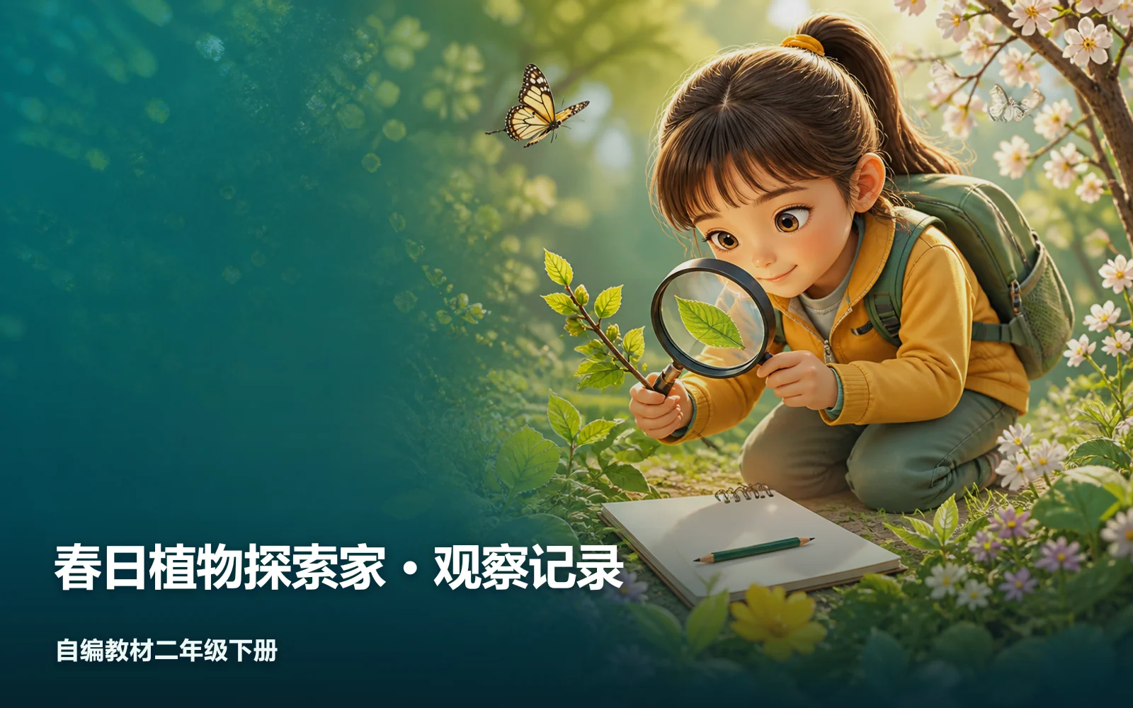 春日植物探索家 · 观察记录作品主视觉