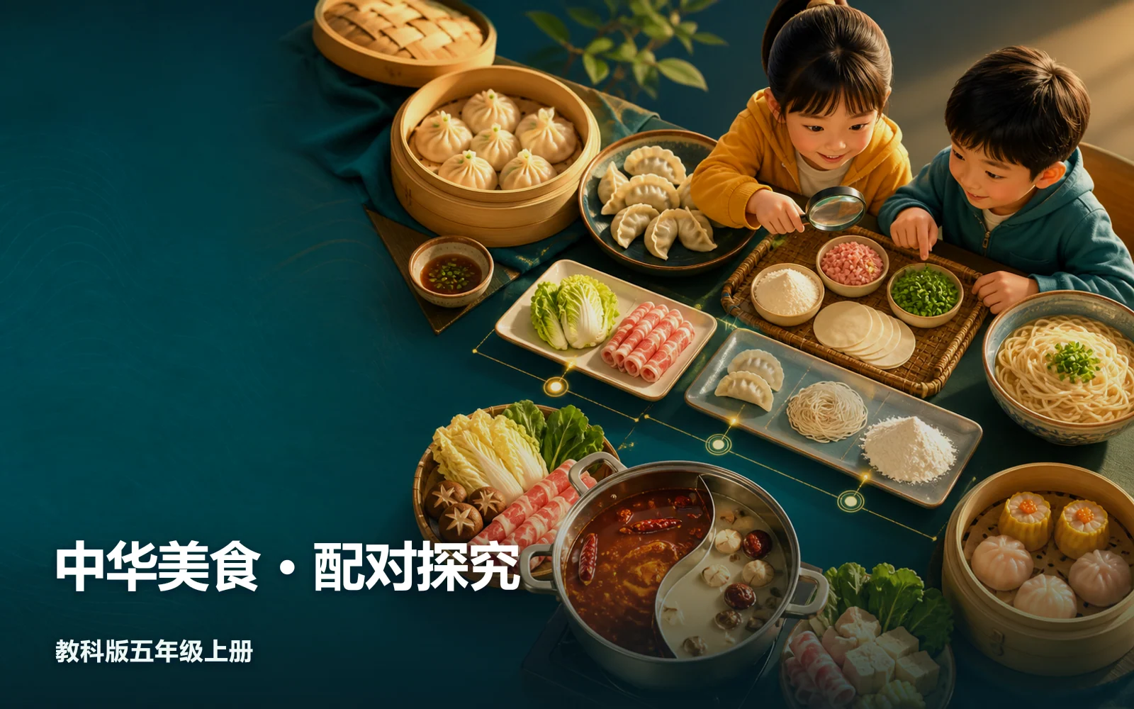 中华美食 · 配对探究作品主视觉
