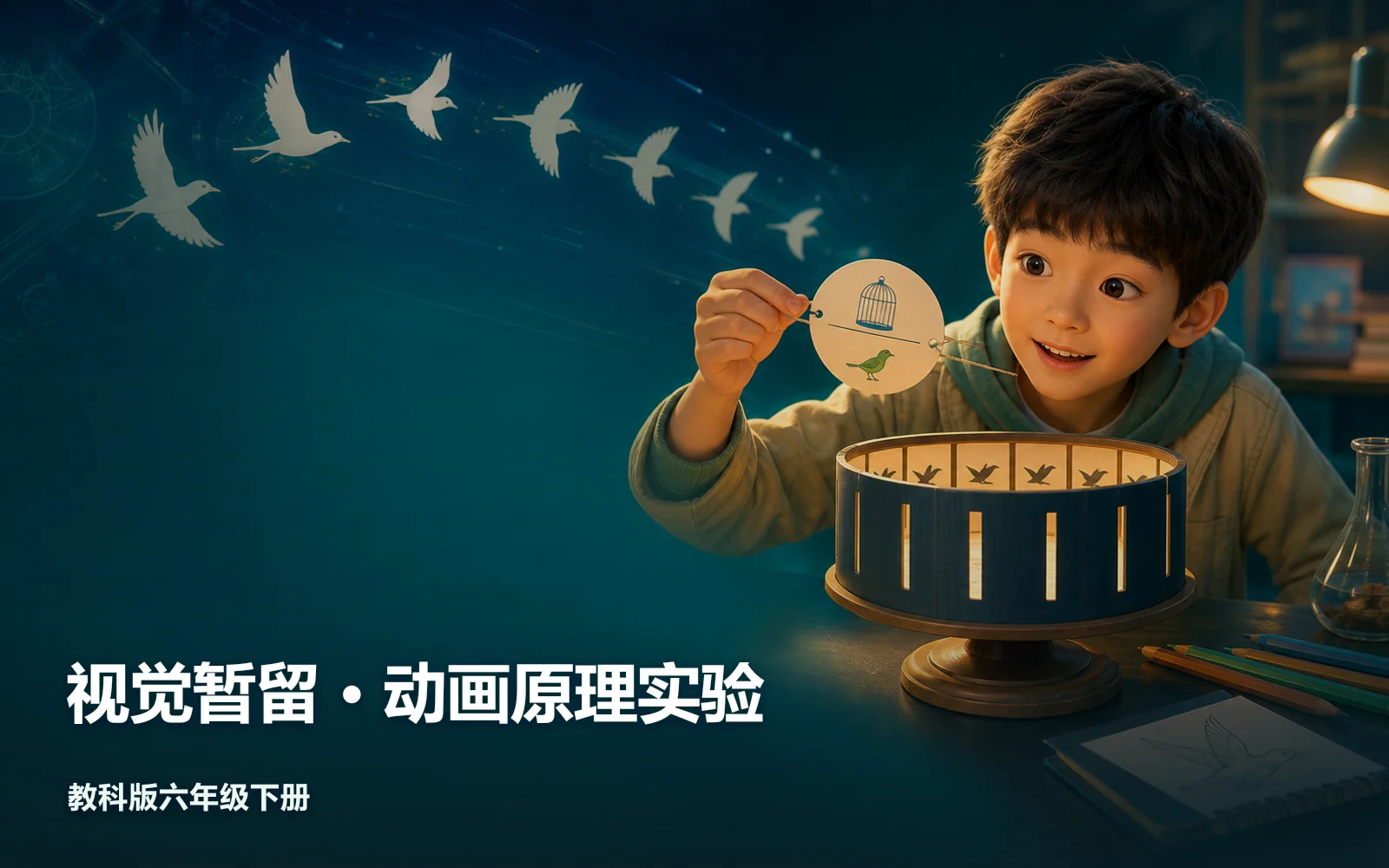 视觉暂留 · 动画原理实验作品主视觉