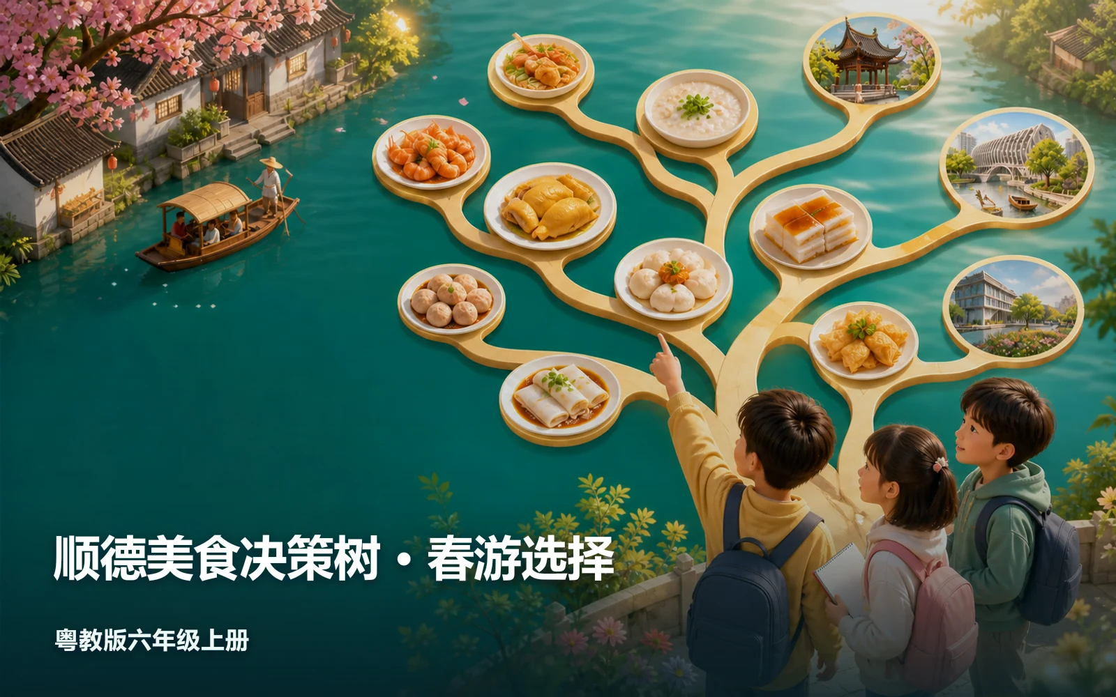 顺德美食决策树 · 春游选择作品主视觉