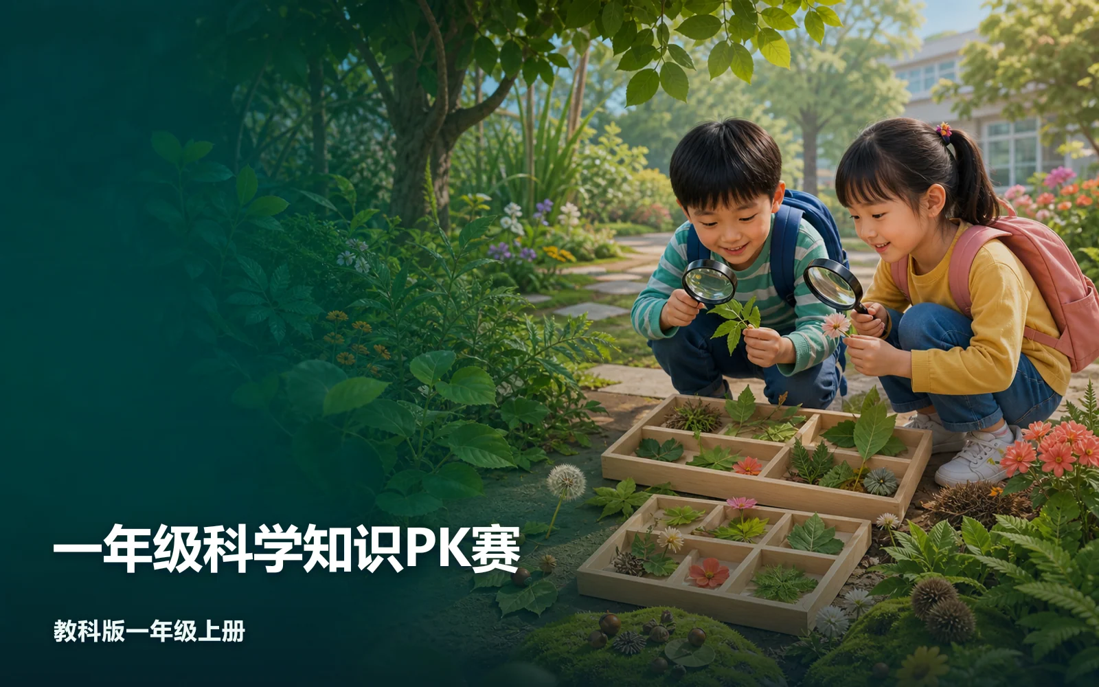 一年级科学知识PK赛作品主视觉