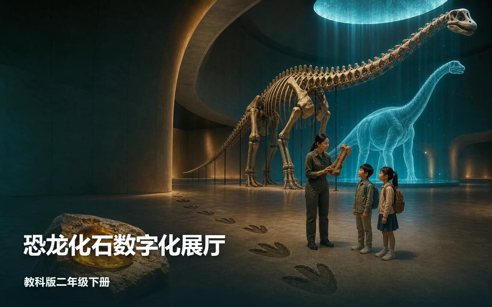 恐龙化石数字化展厅作品主视觉