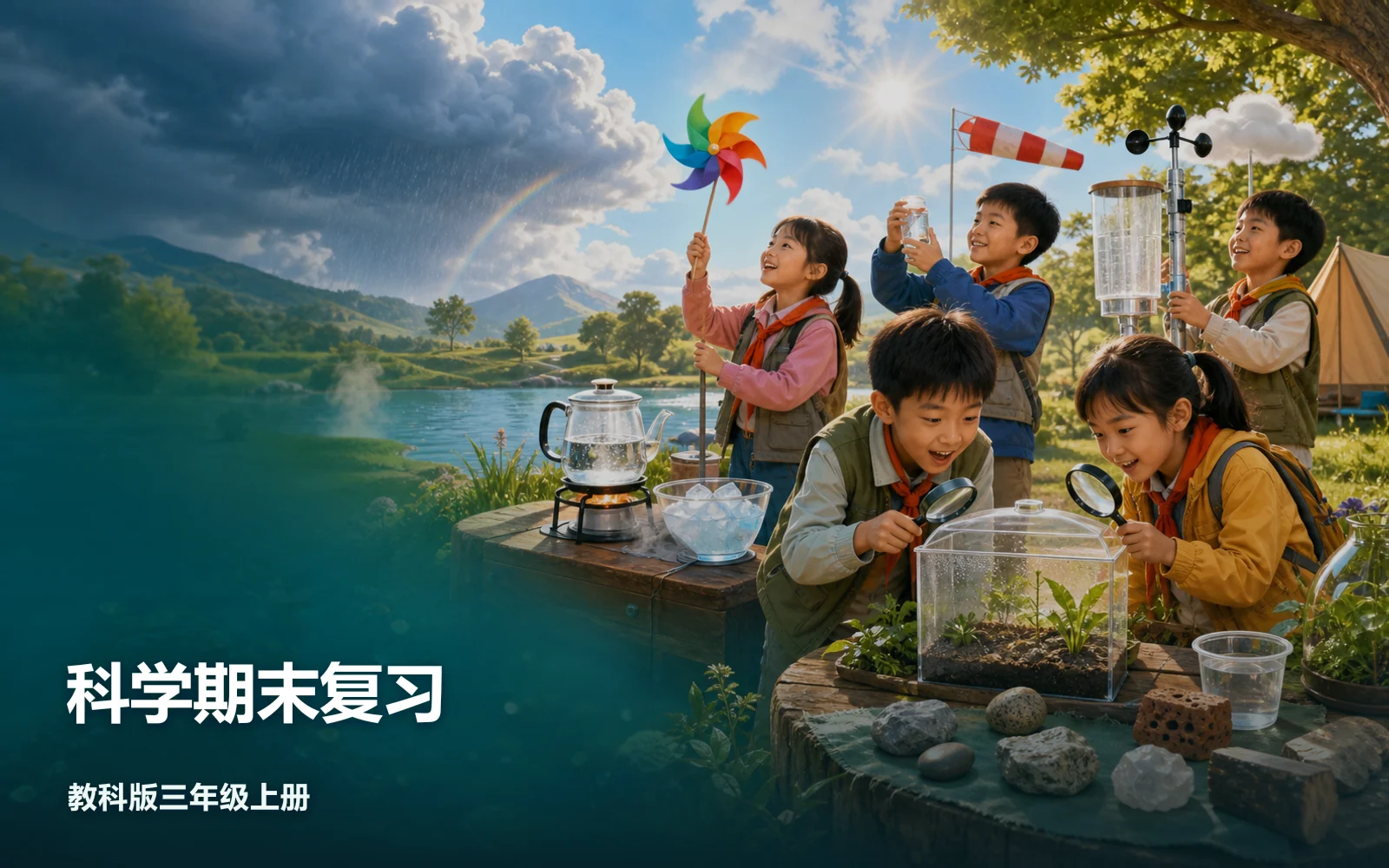 科学期末复习作品主视觉