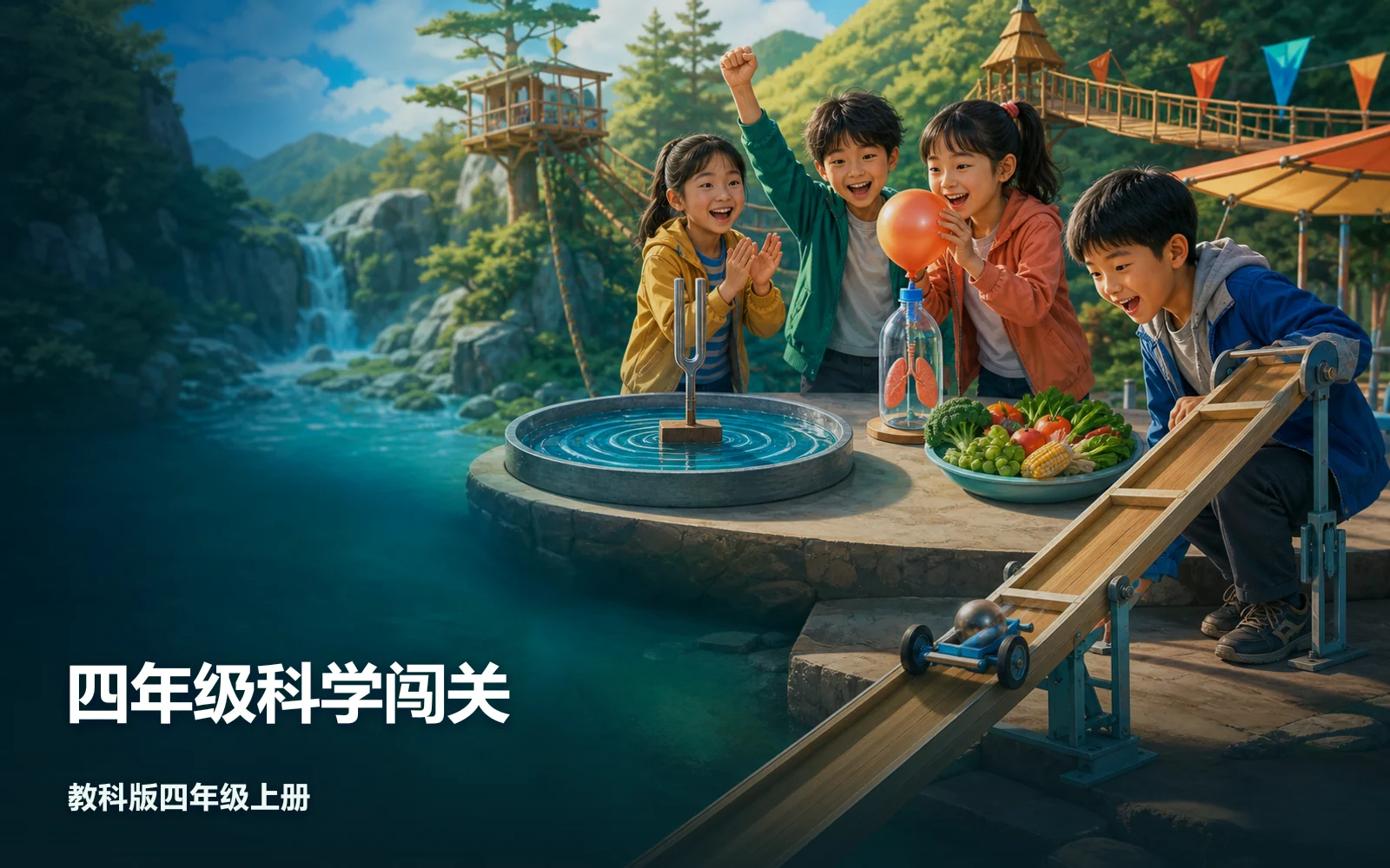 四年级科学闯关作品主视觉