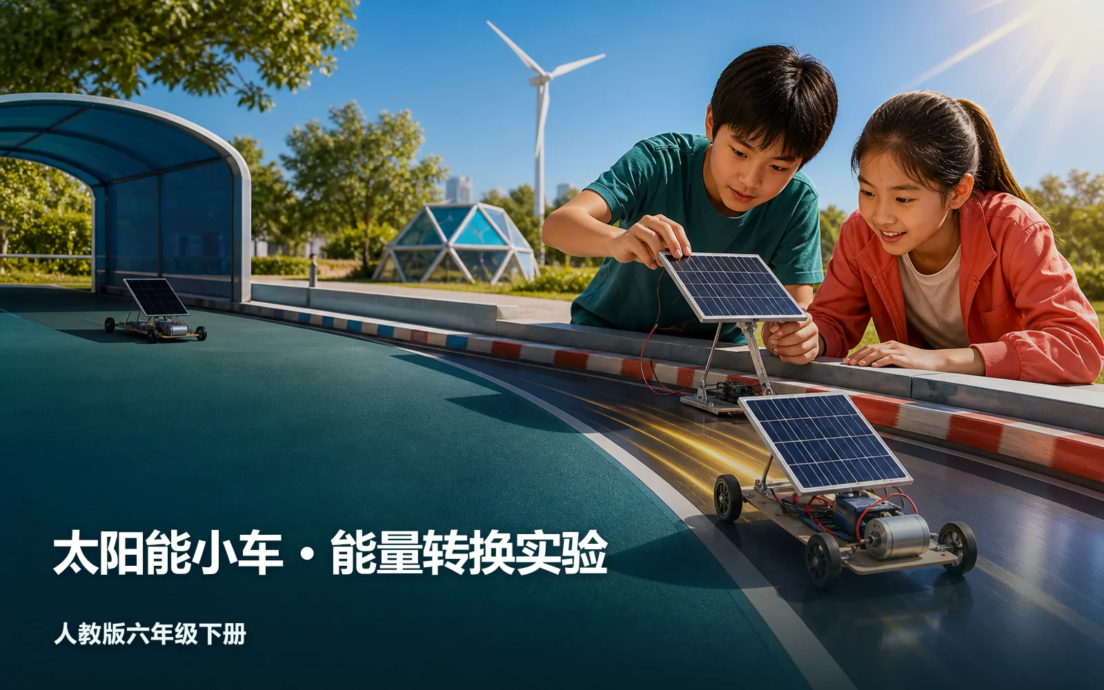 太阳能小车 · 能量转换实验作品主视觉